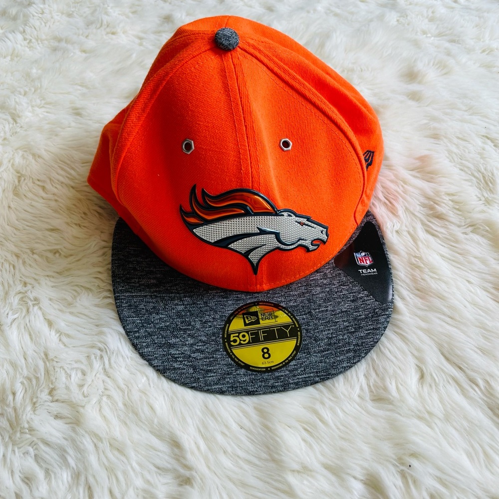 NFL Denver Broncos New Era 59Fifty Hat Size 8